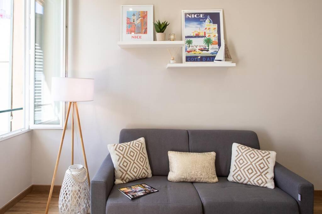 L19 1Bdr Massena Central 2Mins Sea/Promenadeac/Balcony Nice Luaran gambar